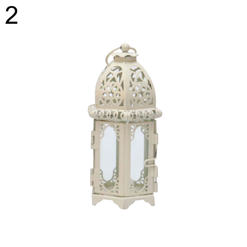 Moroccan Lantern Tea Light Lamp Candle Holder Hanging Home Garden Decor B0S6 